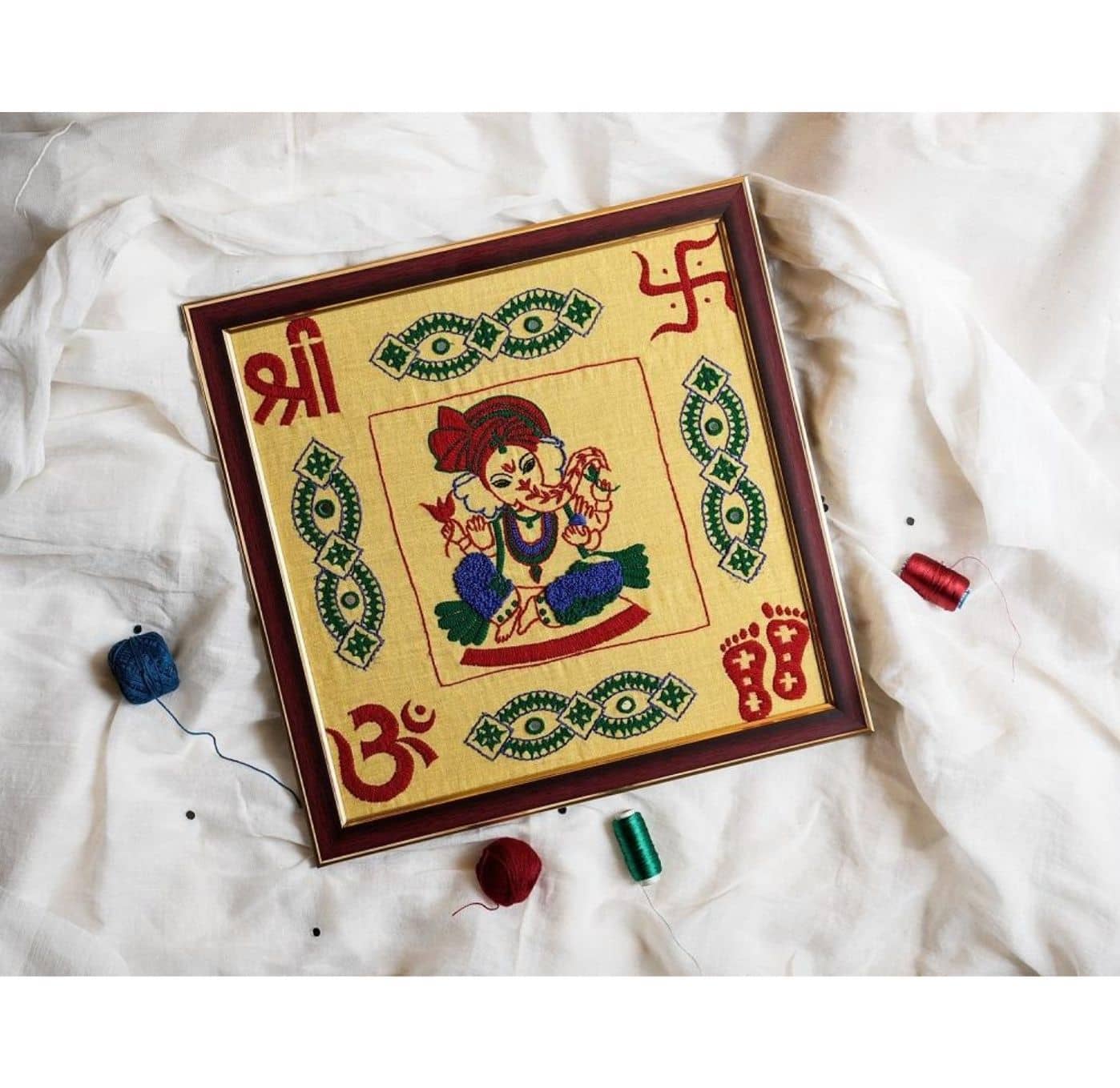 Vastu Murral – Hand Embroidered Wall Hanging